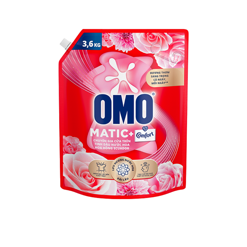 Nước giặt OMO Tinh Dầu Nước Hoa Tinh Tế 3.6kg