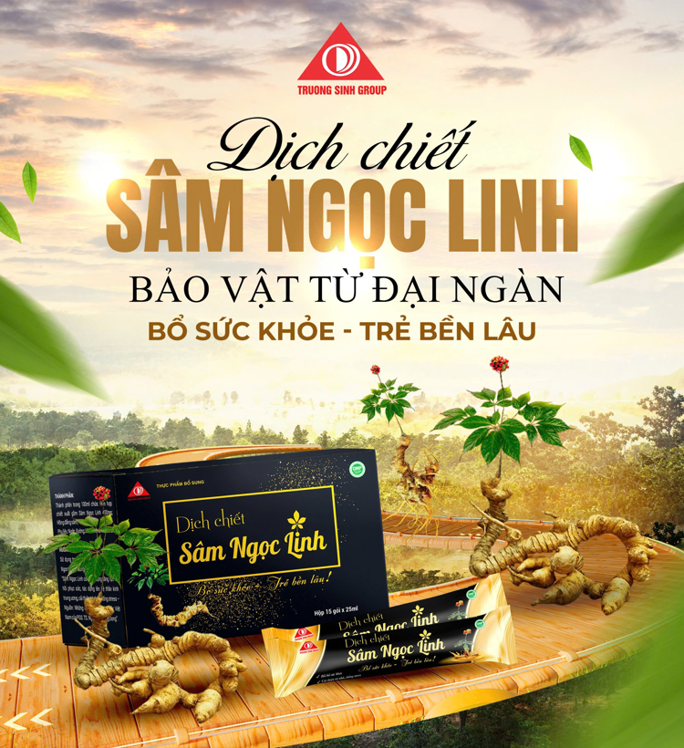 Dịch chiết Sâm Ngọc Linh  bồi bổ sức khỏe (15 gói/hộp)