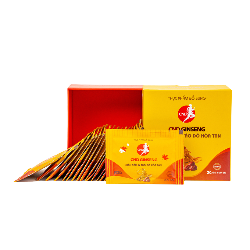 Nhân sâm Canada và táo đỏ hòa tan 