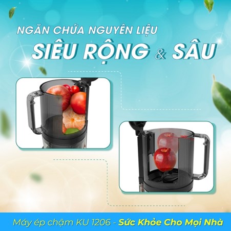 Máy ép chậm KUCHEN KU 1206 màu xám