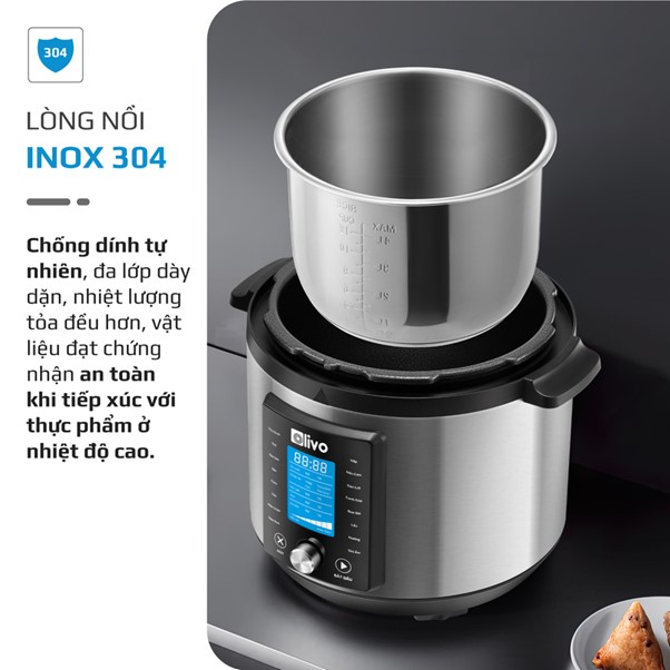 Nồi áp suất điện đa năng Olivo PC680